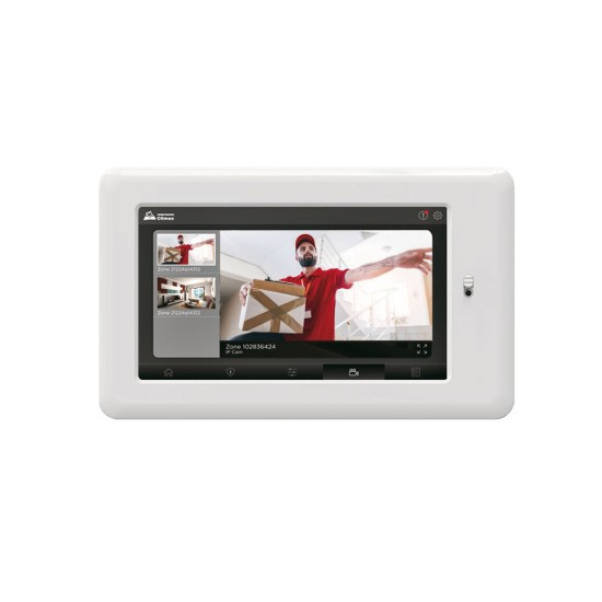 Touch keypad with camera, audio and automation