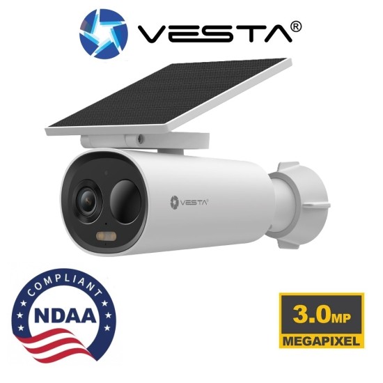 WiFi IP 3MP camera with solar panel and rechargeable battery VESTA-462 WiFi IP 3MP camera with solar panel and rechargeable battery VESTA-462